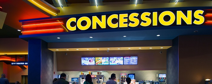 Concessions Stand At One Of The Regal Locations