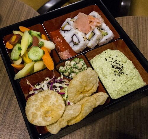 Bento Box Availabe On The Menu At Studio Movie Grill