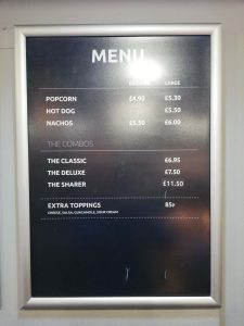 Odeon Popcorn And Combo Prices